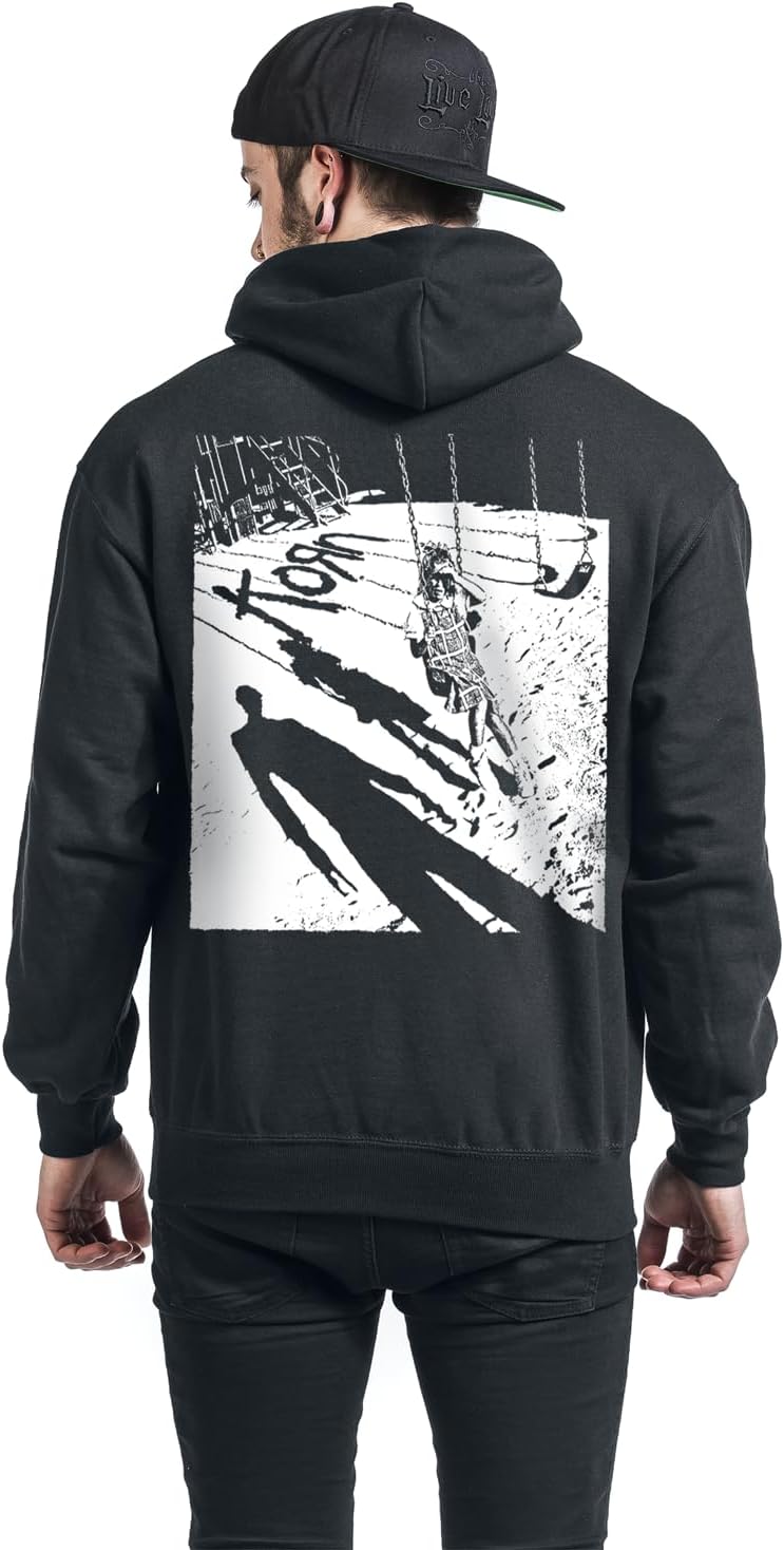 Korn Playground Shadow Männer Kapuzenpullover schwarz Band-Merch, Bands S Schwarz, S Schwarz