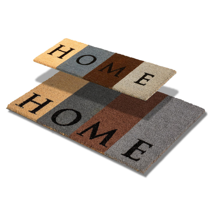 Astra Fussmatte innen Home Set 25x75 & 40x60 cm - rutschfeste Kokosmatte schmal - Schmutzfang Innen