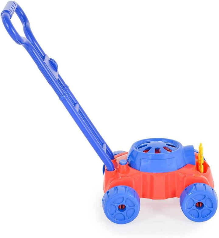 Moni Spielzeug Rasenmäher Bubble, Seifenblasenfunktion, Kunststoff, ab 3 Jahren blau, Blau