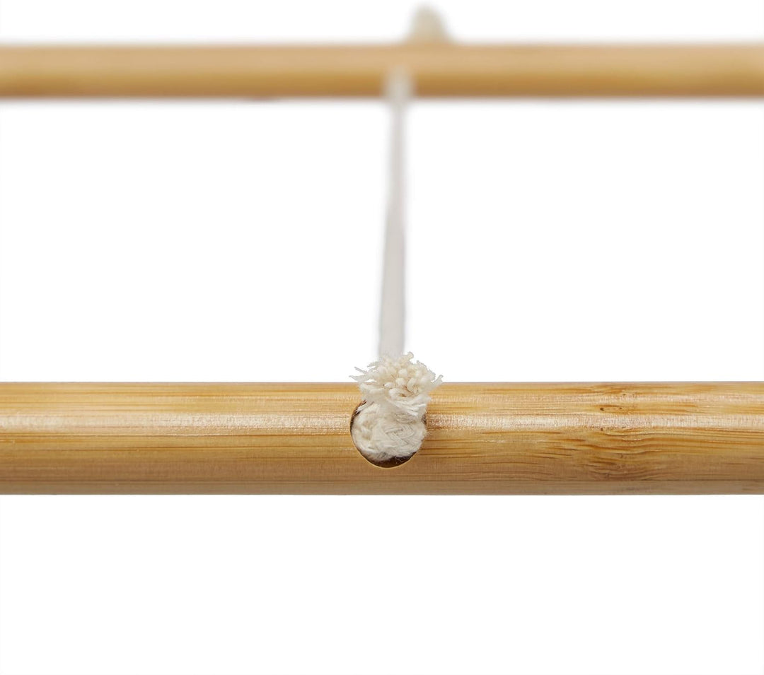 Relaxdays Stummer Diener, Bambus, klappbar, für Bad & Schlafzimmer, Herren & Damen, Herrendiener HBT