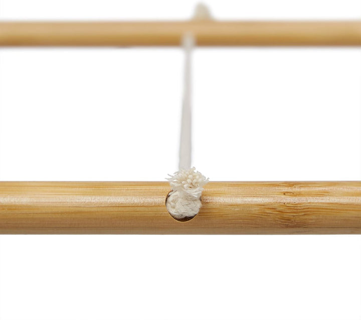 Relaxdays Stummer Diener, Bambus, klappbar, für Bad & Schlafzimmer, Herren & Damen, Herrendiener HBT