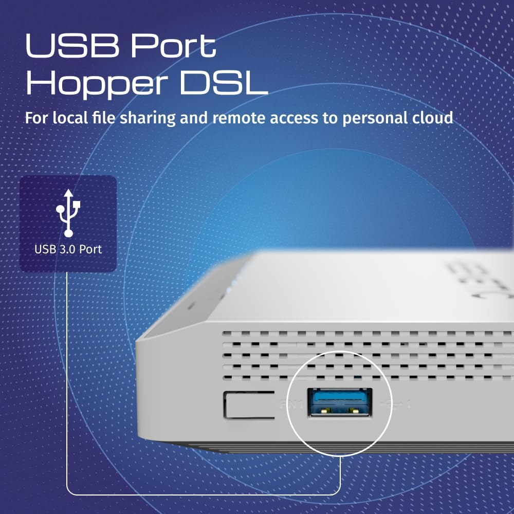 Keenetic Hopper DSL AX1800 Mesh-WLAN-6-Supervectoring-VDSL2/ADSL2+-Modem-Router mit einem 4-Port-Gig