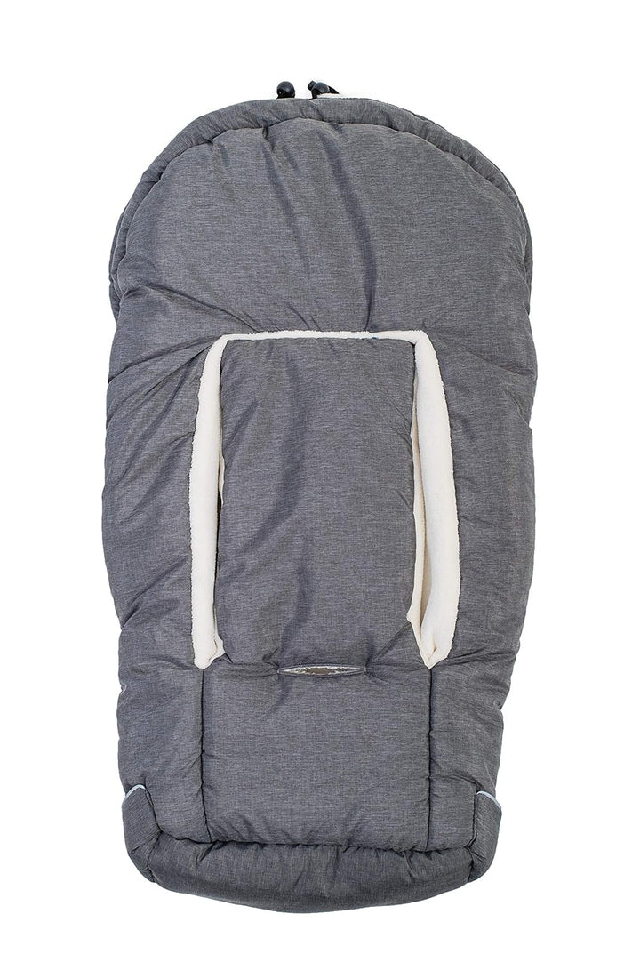 Altabebe AL2003P-01 Winterfusssack für Babyschale und Autositz, dunkelgrau/schwarz Dunkelgrau - Schw