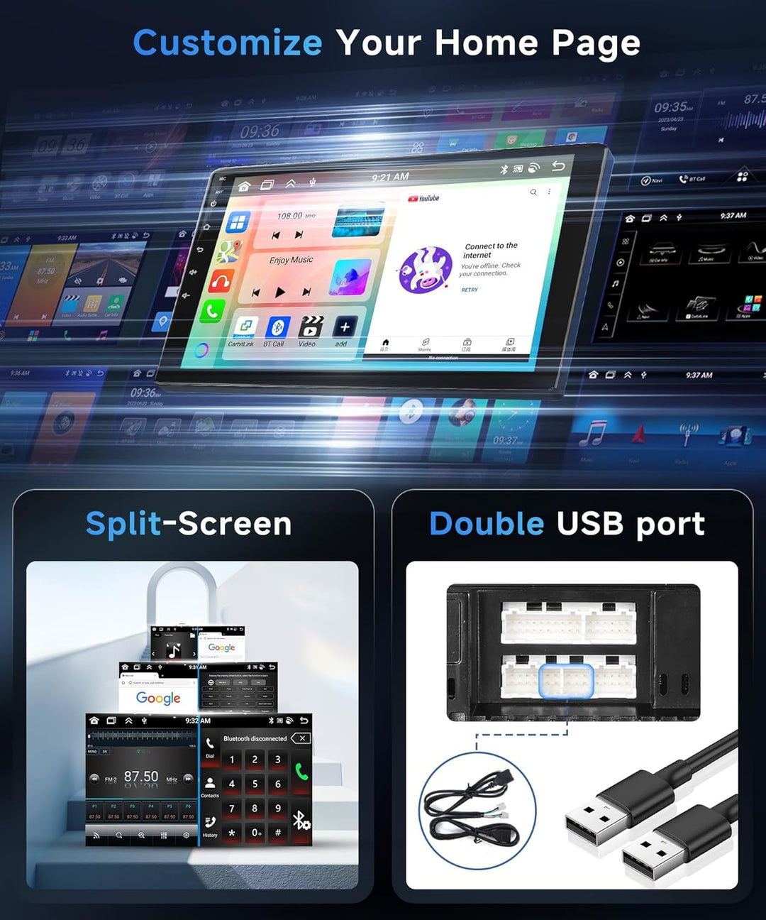 8 Core 6+128G Android Autoradio für Audi A4 S4 RS4 B6 B7 8E 2000-2009 9 Zoll Radio Auto mit Carplay
