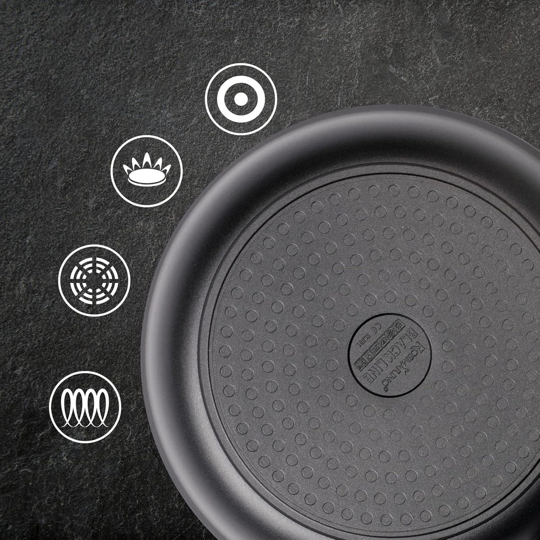 ROSMARINO Profi Bratpfanne 20 cm - Pfanne mit hervorragende Wärmeverteilung und Wärmeleistung - Raff