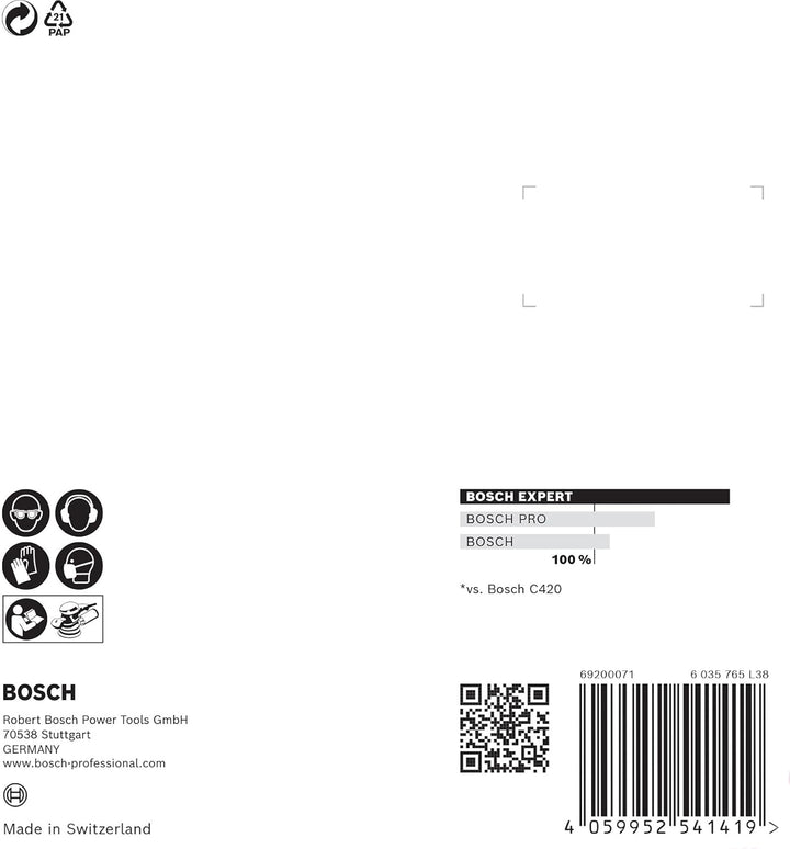 Bosch Professional 1x Expert SDS plus-7X Hammerbohrer (für Stahlbeton, Ø 6,50x465 mm, Zubehör Bohrha