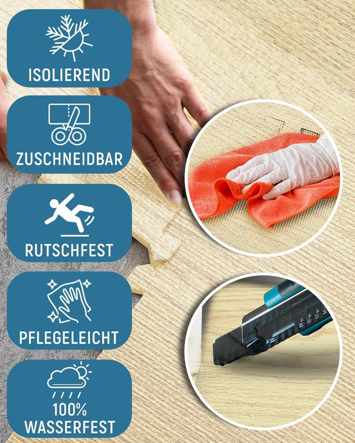 NEOLYMP Bodenschutzmatte Fitness - Trainingsmatte für Sportgeräte, extra dicker und robuster Sportbo