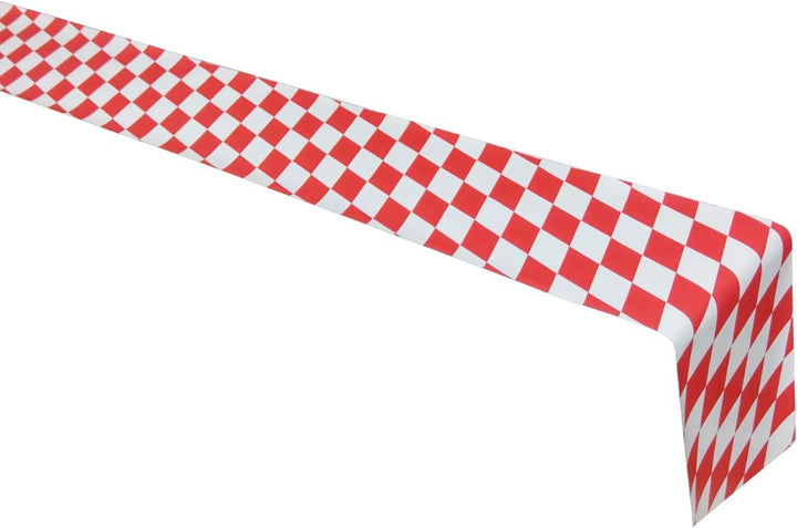 Papier Tischläufer 50m x 0,20m Raute rot-weiss Raute Rot-weiss 50 m x 0,20 m, Raute Rot-weiss 50 m x