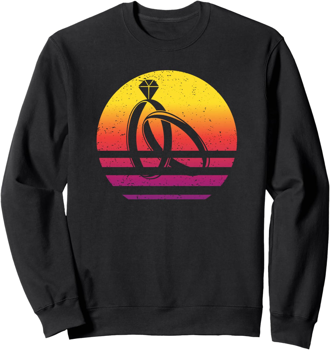 Eheringe Rings Retro Style Vintage Sweatshirt