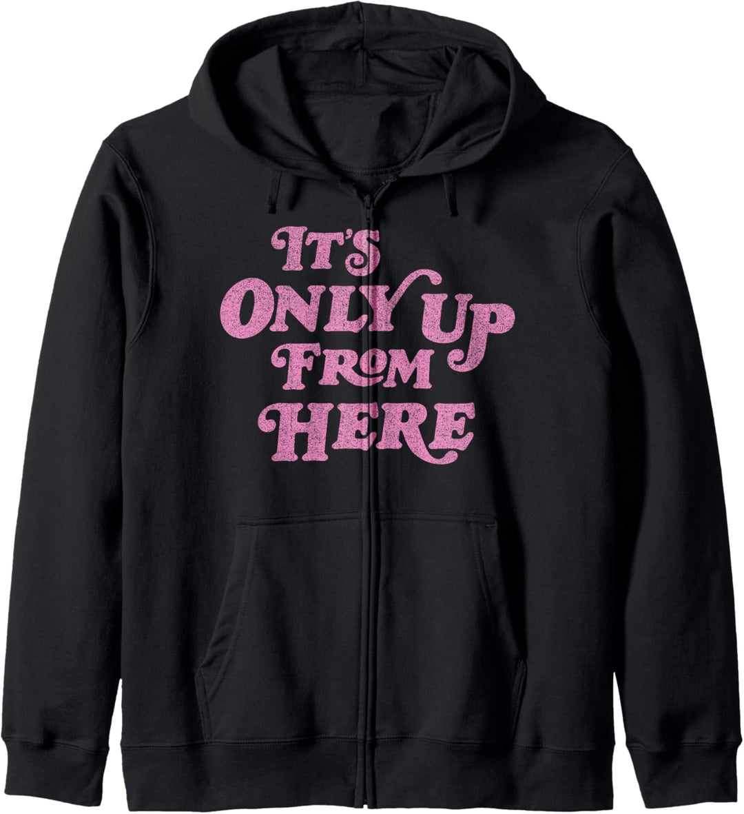 Trendy Only Up Text Kapuzenjacke