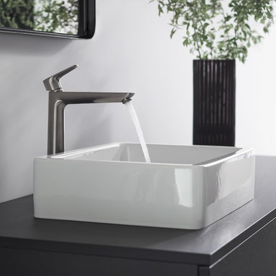 hansgrohe Wasserhahn Talis E (Armatur mit Auslauf Höhe 240 mm), Einhebel-Waschtischmischer ohne Abla