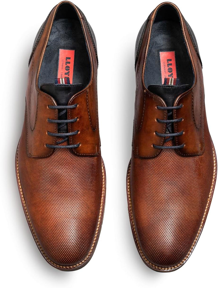 LLOYD Herren Schnürschuhe Harris, Männer Businessschuhe 43 EU Braun, 43 EU Braun