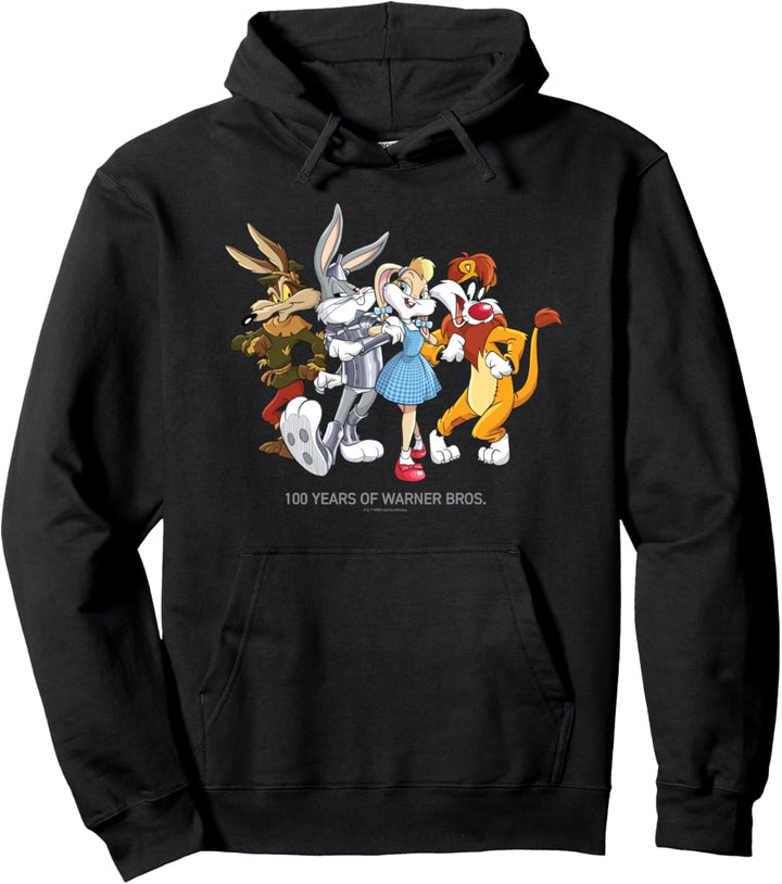 WB 100: Looney Tunes Wizard Of Oz Mashup Group Pullover Hoodie