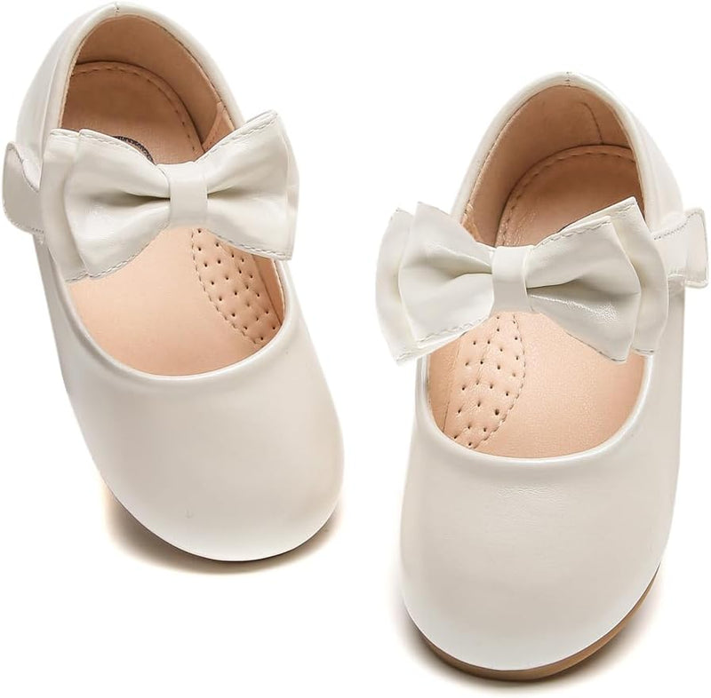 DADAWEN Mädchen Mary Jane Schuhe Festliche Kleidschuhe Prinzessin Ballerinas 34 EU Weiss, 34 EU Weis