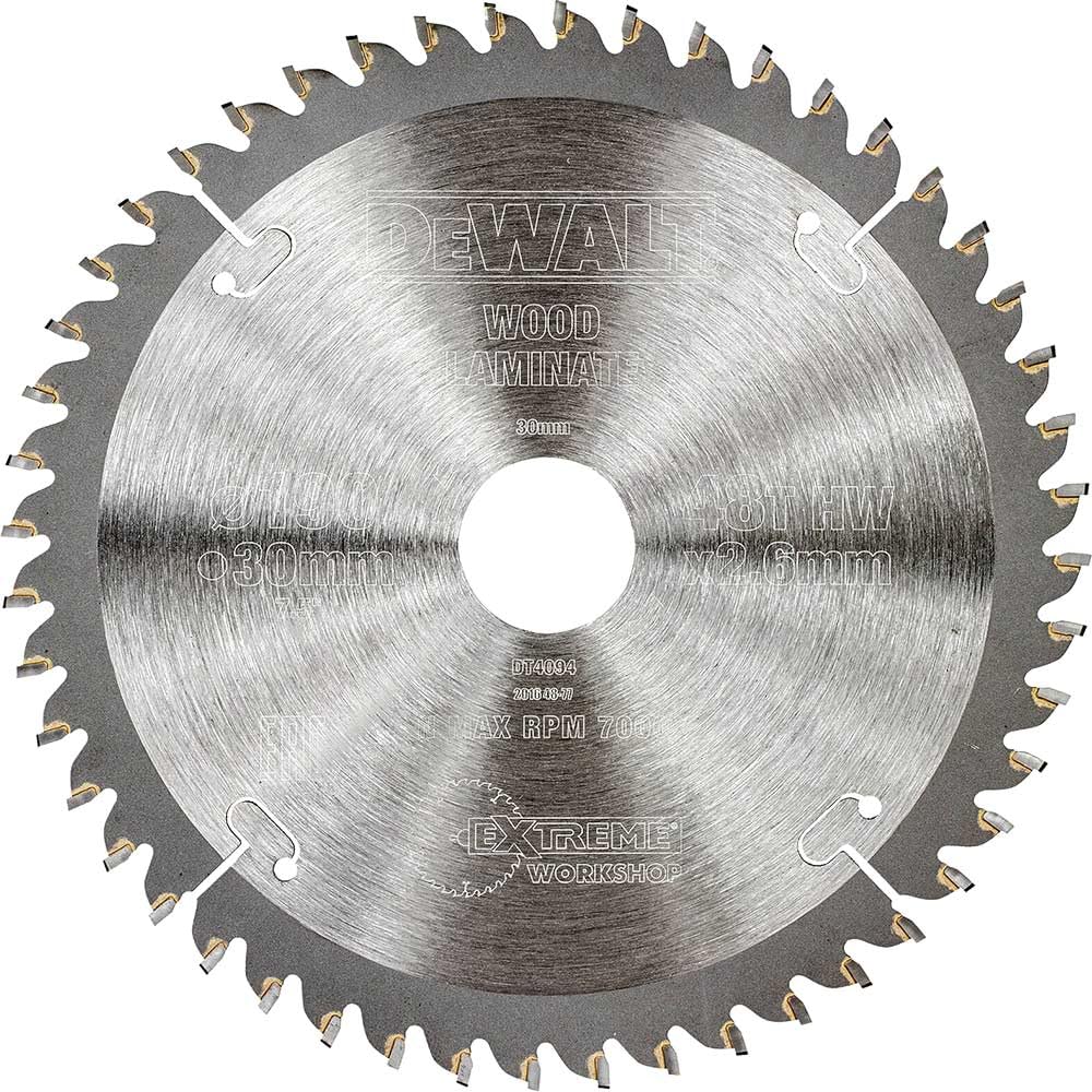 Dewalt DT4064-QZ EXTREME Kreissägeblatt 190x30x2.6 40WZ 10°