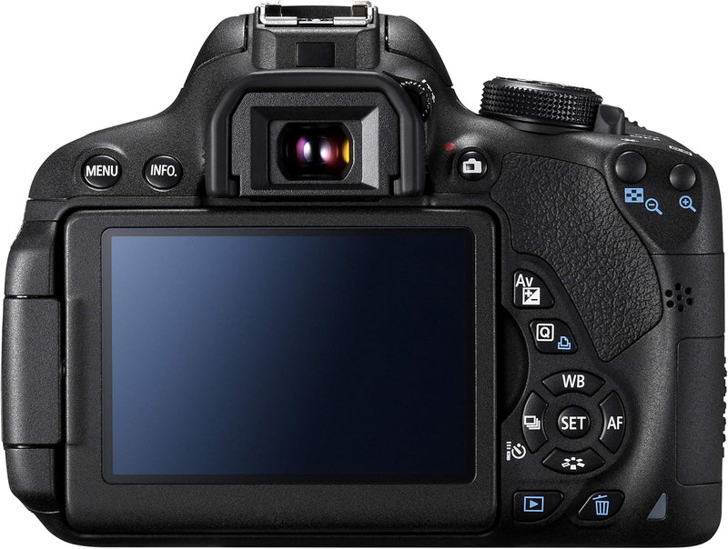 Canon EOS 700D SLR-Digitalkamera (18 MP, 7,6cm (3 Zoll) Touchscreen, Full HD, Live-View, Kit inkl. E