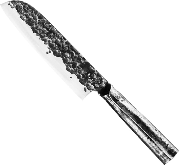 Forged Brute Santokumesser 18cm, handgefertigt, in Holzkiste