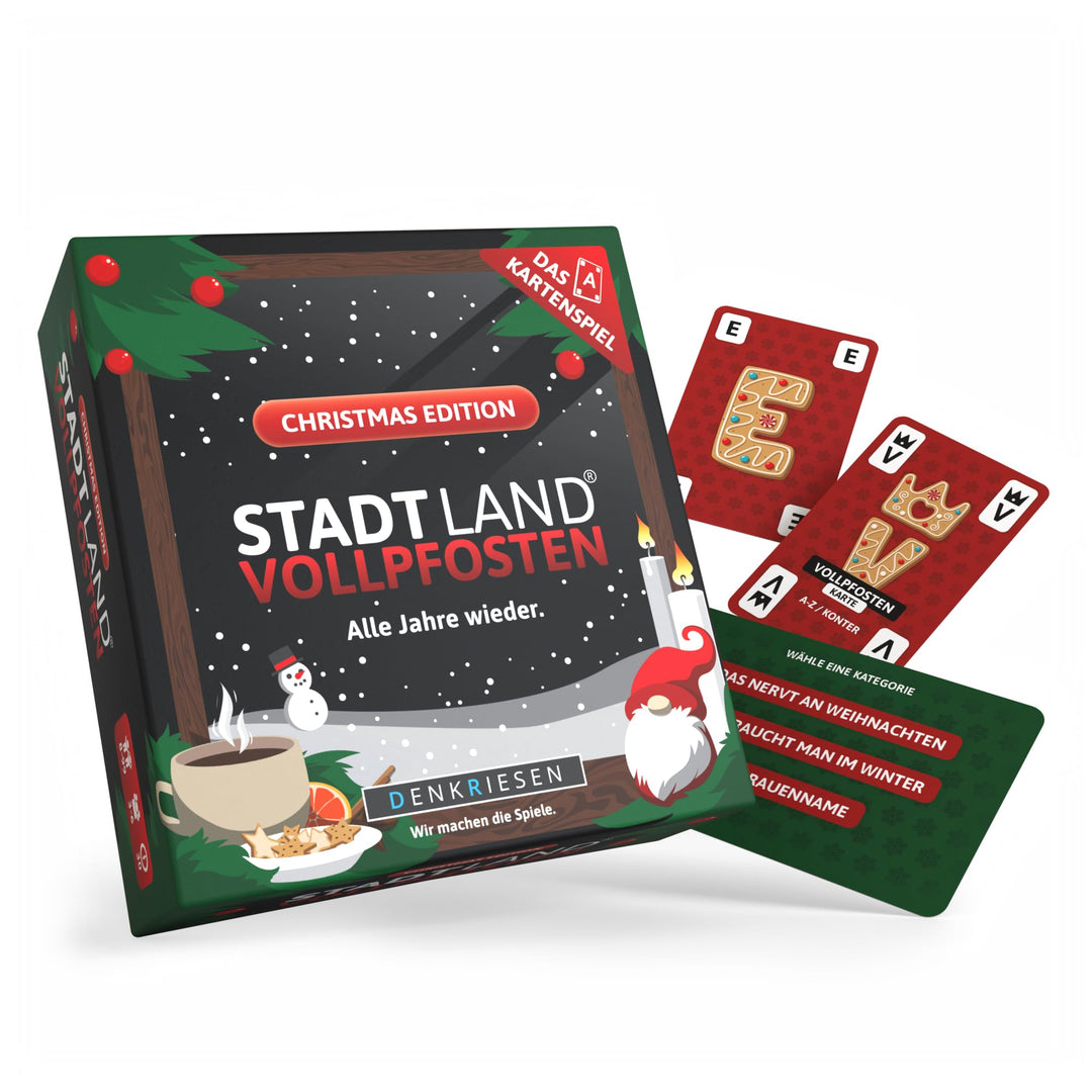 DENKRIESEN - Stadt Land VOLLPFOSTEN® - Das Kartenspiel - Christmas Edition - Alle Jahre Wieder.: All
