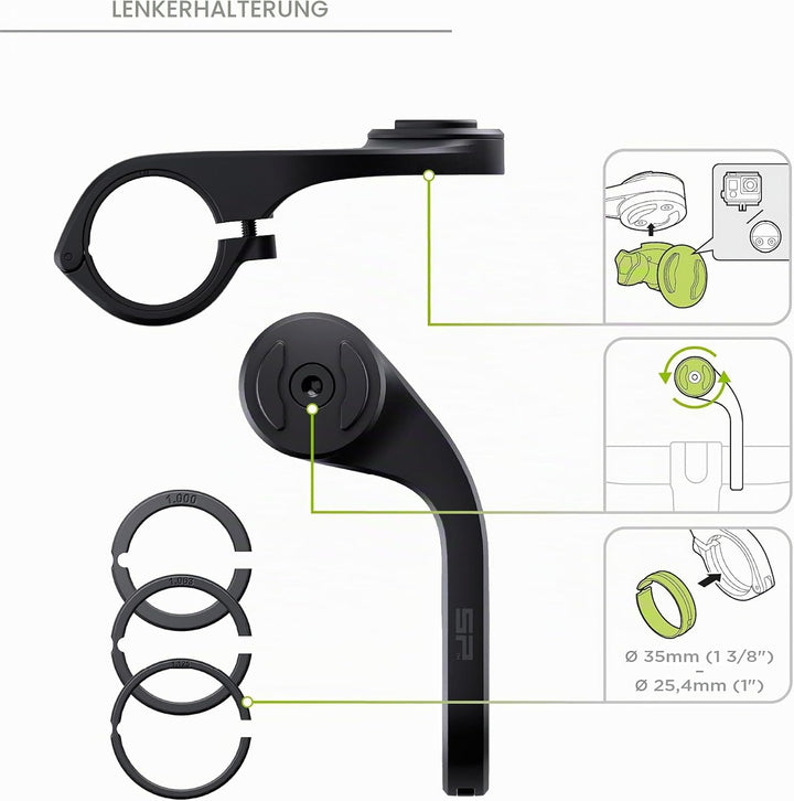 SP CONNECT Road Bike Bundle | SPC+ | für iPhone 11 Pro/XS/X | Handyhalter für Road Bike| Fahrrad Han