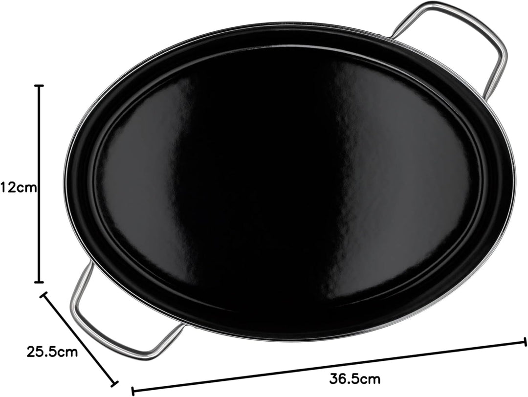WMF Fusiontec Mineral Bräter 36 cm, ovale Form, Perfektes Braten, Homogene Kochergebnisse, Kratzfest