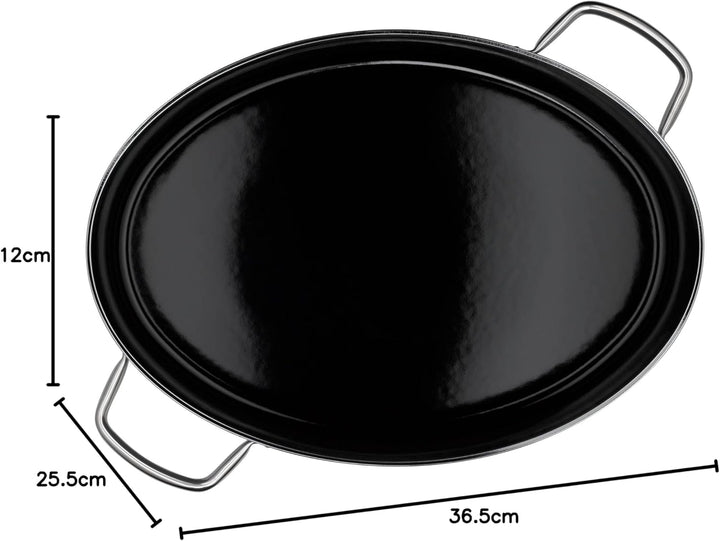 WMF Fusiontec Mineral Bräter 36 cm, ovale Form, Perfektes Braten, Homogene Kochergebnisse, Kratzfest