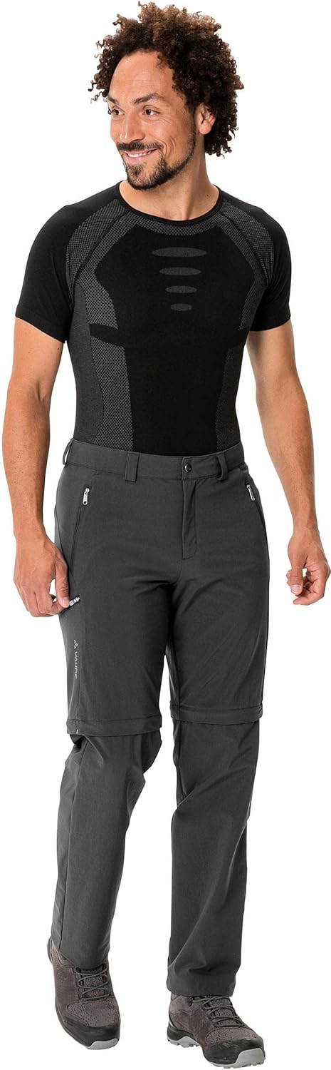 VAUDE Wanderhose Herren Farley Stretch Zip-Off Pants II, Wasserabweisende Herren Wanderhose Zip Off,