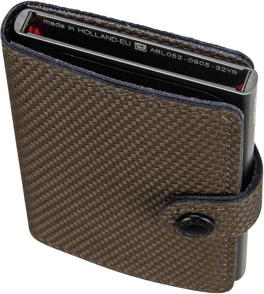 Secrid Unisex-Erwachsene Miniwallet Carbon Khaki Reisezubehör-Brieftasche, Talla única