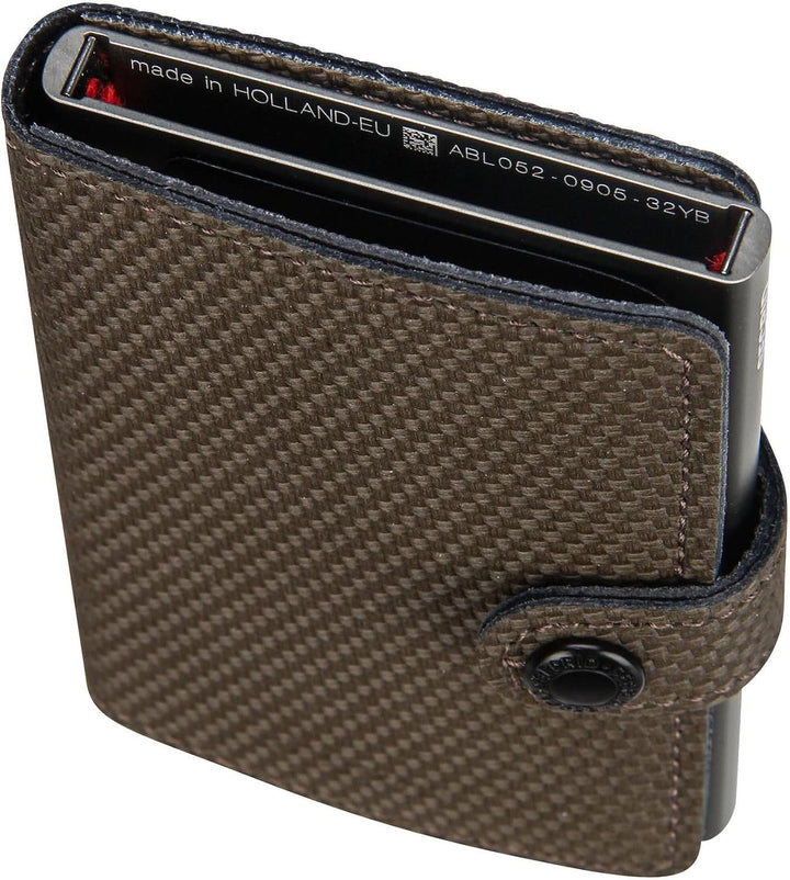 Secrid Unisex-Erwachsene Miniwallet Carbon Khaki Reisezubehör-Brieftasche, Talla única