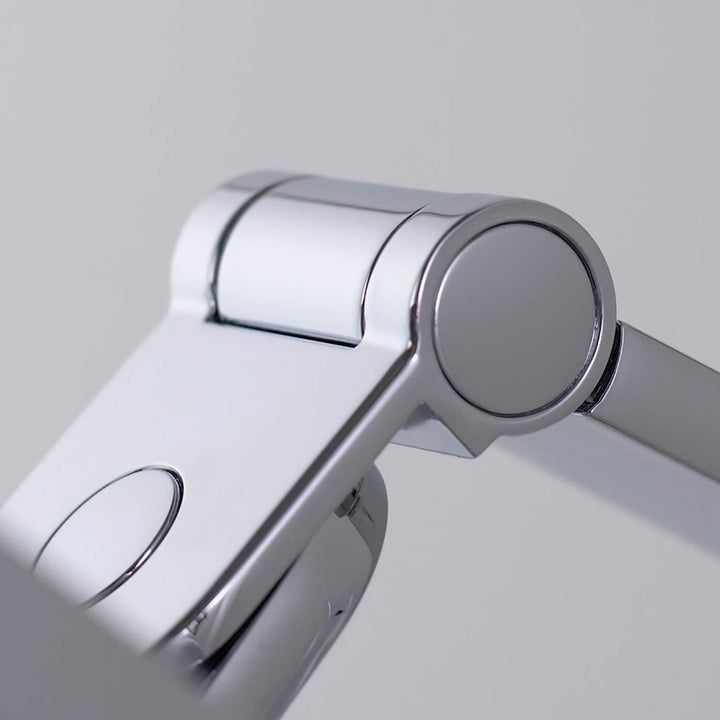 Keuco Wand-Kosmetikspiegel mit Schwenkarm und Drehgelenk, 5-facher Vergrösserung, 20x20cm, eckig, Ch