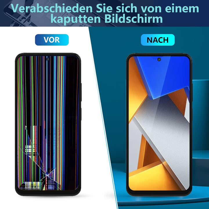 RongZy Kompatibel mit Xiaomi Poco M4 Pro 4G MZB0B5VIN Ersatz Bildschirm LCD Display und Touchscreen-
