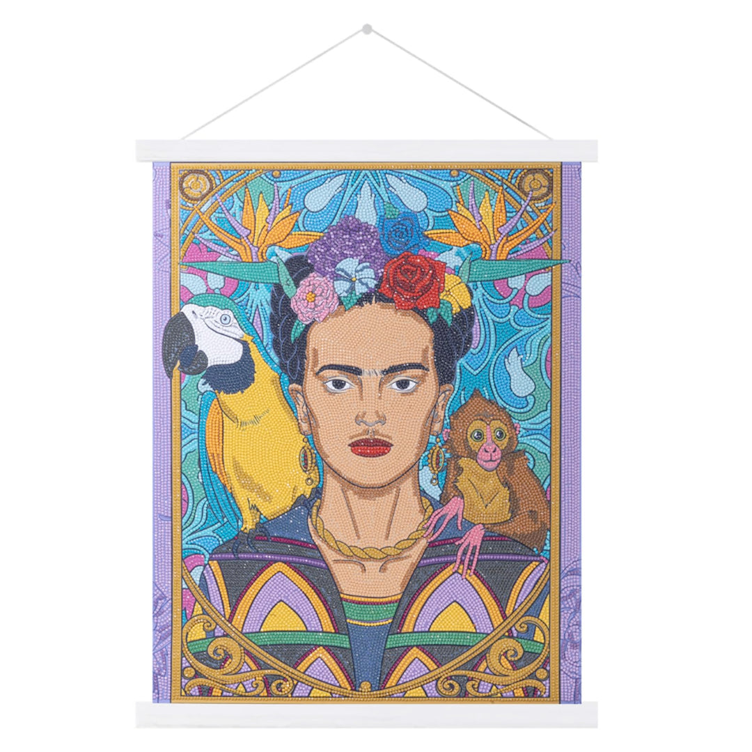 CRYSTAL ART - Frida Kahlo, 40x50cm Scroll, CAS-31FRK908L