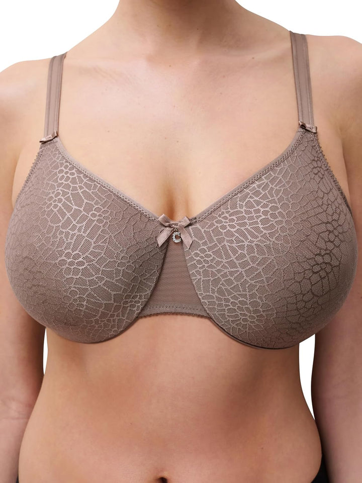 Chantelle C MAGNIFIQUE, Sehr Bedeckender Gemoldeter BH, Unnsichtbare Unterwäsche für Damen 70D Capuc