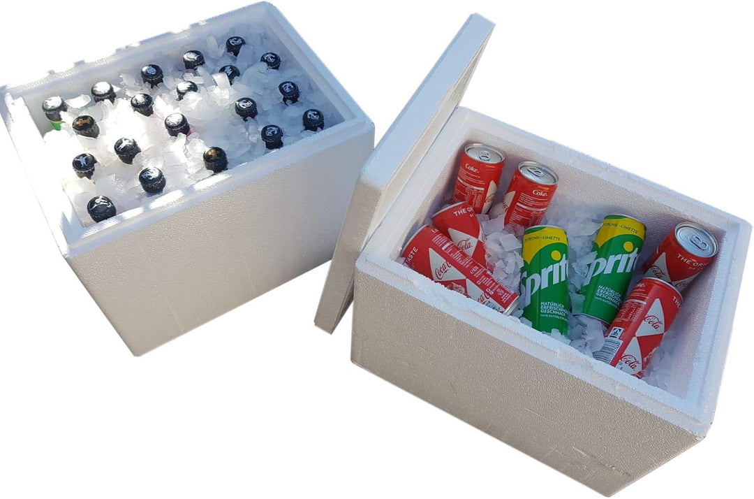 Thermobox, Styroporbox / Eisbox für Essen, Getränke & temperaturempfindliche Ware, Isolierbox aus St