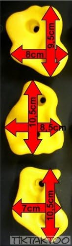 Loggyland Klettersteine für Kletterwand 24er Set, 24er Set