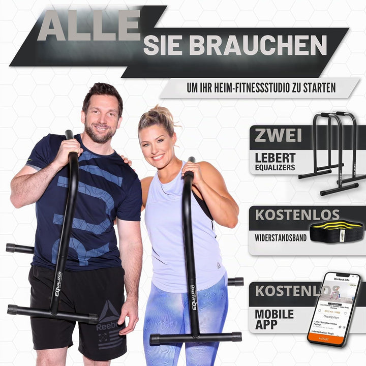 Lebert Fitness Equalizer mit Resistance Band Black -