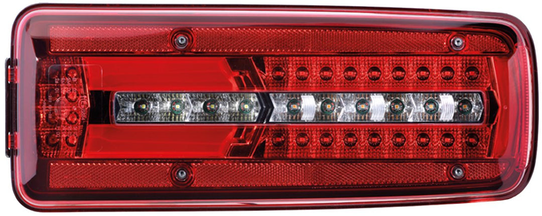 HELLA - Heckleuchte - Truck Full LED - LED - 24V - 2VP 012 381-041 Standard Ausführung rechts DIN St