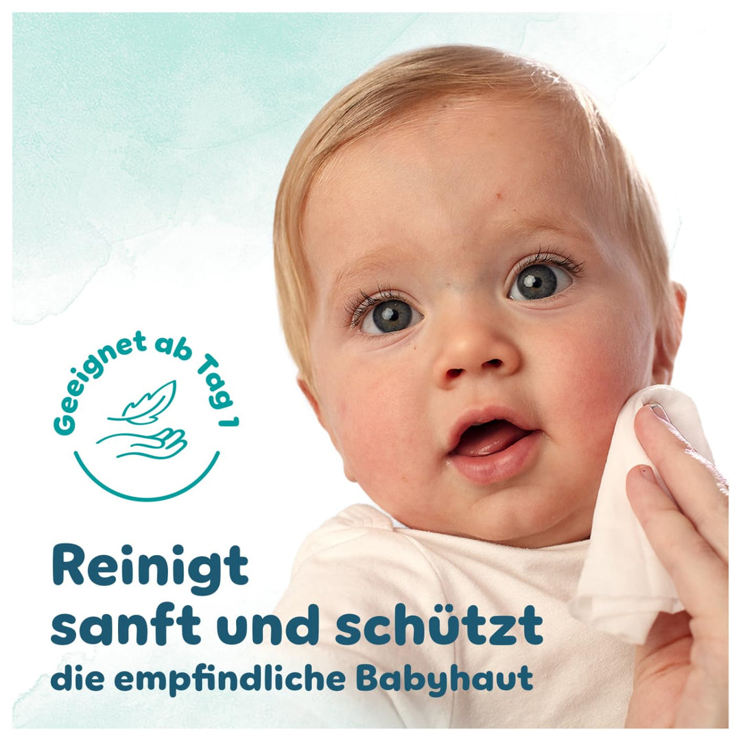 Pampers Harmonie Aqua Baby Feuchttücher Box, 720 Tücher (15 x 48), sanfter Hautschutz für zarte Haut