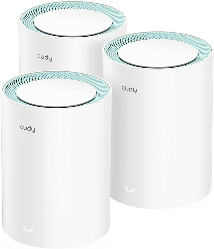 Cudy Dualband AX1500 WiFi 6 Mesh-WLAN-System, ersetzt Router und Extender, deckt bis zu 230 m², 3 Gi