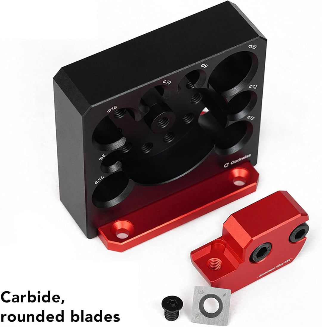 Asixxsix Verstellbare Dübelmachervorrichtung, Aluminiumlegierung, 8 Löcher, Elektrische Bohrmaschine