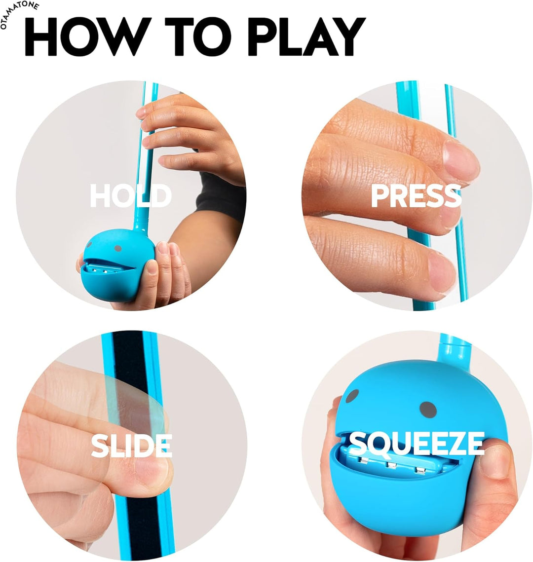 Otamatone Regular Blau Elektronisches Musik Instrument, Tragbar Digitale Musikinstrumente Synthesize