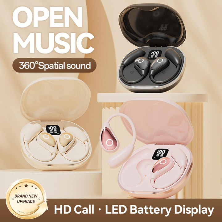 Open Ear Kopfhörer Kabellos Bluetooth Over On Ear mit Bügel Knochenschall Kopfhörer Bluetooth Sport