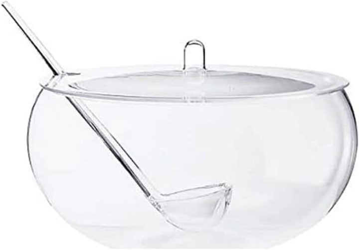 Guzzini , Kunststoff, Schaal m/deksel,Lepel transparant 13230000 Einfarbig, Einfarbig