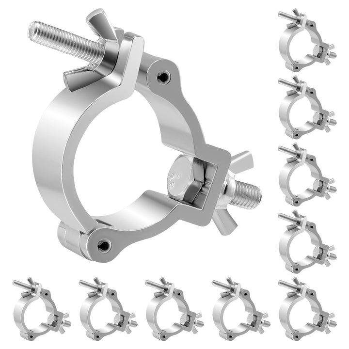 Bühnenlicht Klemmen, 10 Stück Bügelschelle + Aluminiumlegierung, Tragfähigkeit 100kg, Rostfrei und R