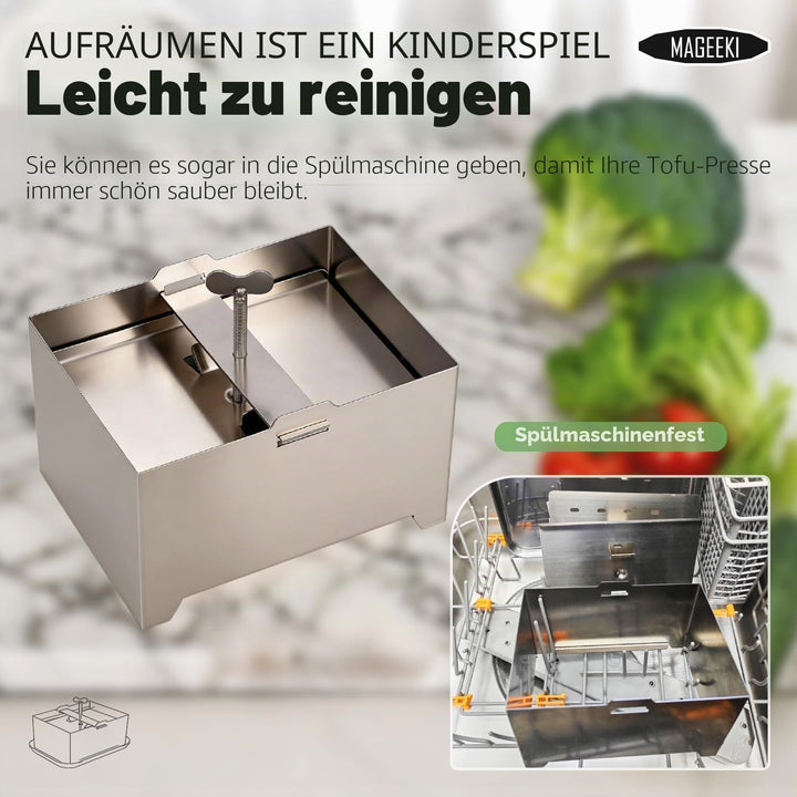 Tofupresse aus Edelstahl, Tofu-Presser, schnelle und effiziente Wasserentfernung für festen Tofu, le