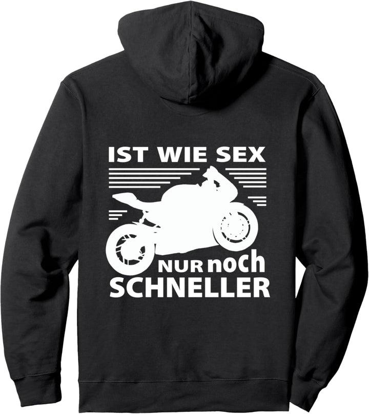Motorradfahrer Motorrad Biker Geschwindigkeit Schneller Pullover Hoodie