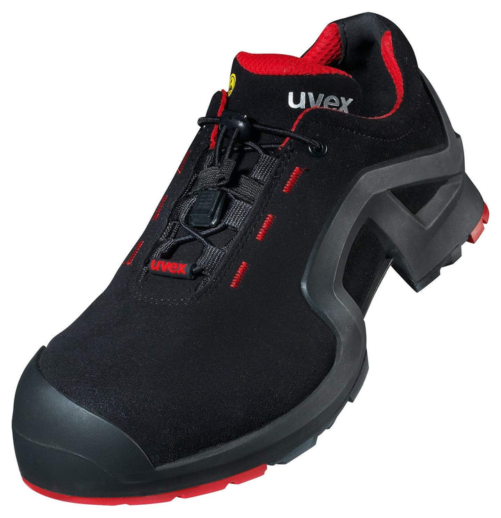 Uvex 1 X-Tended Support Arbeitsschuhe - S3-Sicherheitsschuhe für Damen &amp; Herren - Rot-Schwarz 47 EU