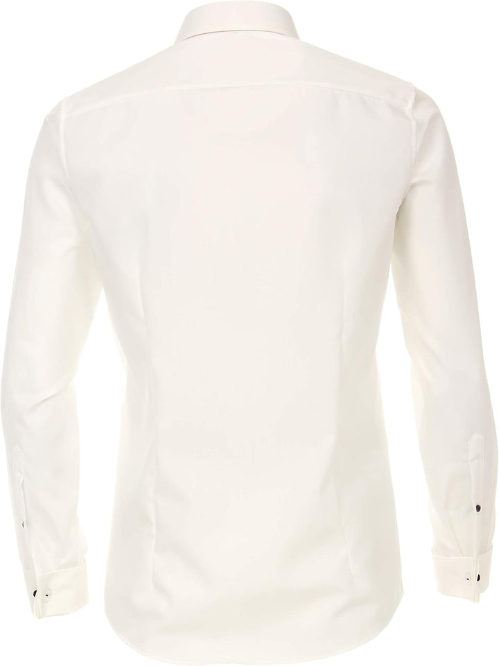 Venti Herren Popeline Hemd uninah 001980 Modern Fit, Ivory