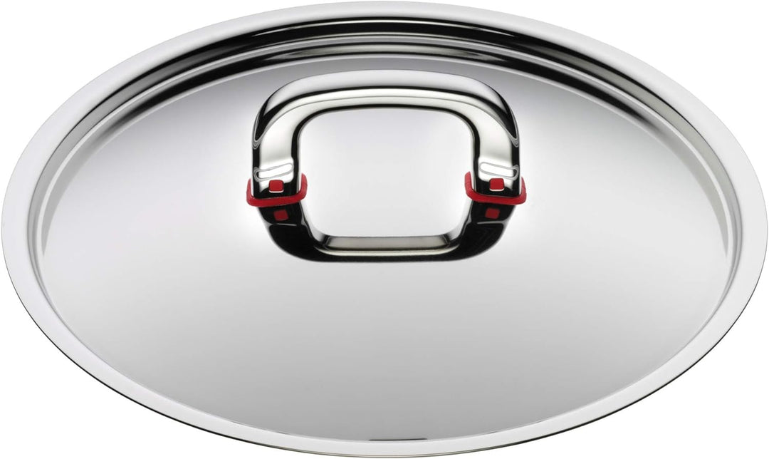 WMF Premium One Topfdeckel 24 cm, Metalldeckel mit Dampföffnung, Cromargan Edelstahl poliert, Cool+