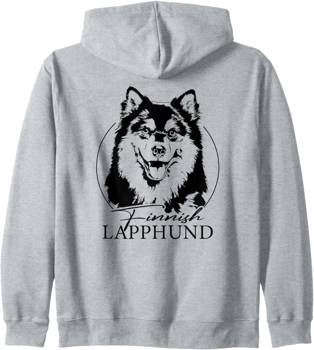 Finnischer Lapphund Hund Hunde Portrait Hundeportrait Hunde Kapuzenjacke