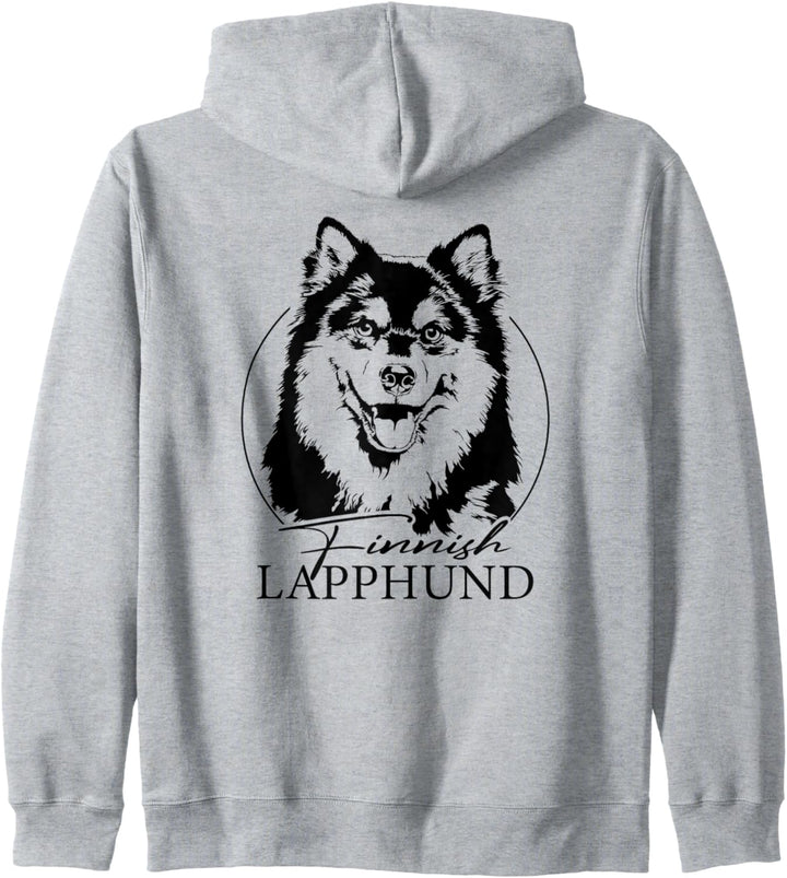 Finnischer Lapphund Hund Hunde Portrait Hundeportrait Hunde Kapuzenjacke